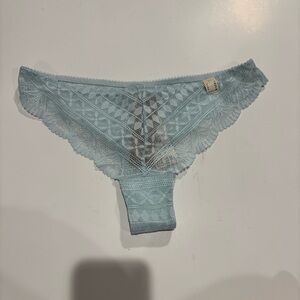 Elegant Lace Panties in Light Blue
